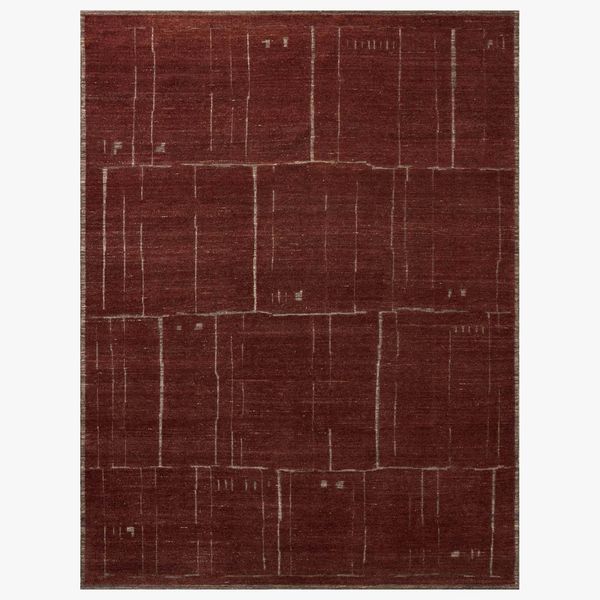 Tapis Beckham BEC-01 Loloi, ecorce/Brique
