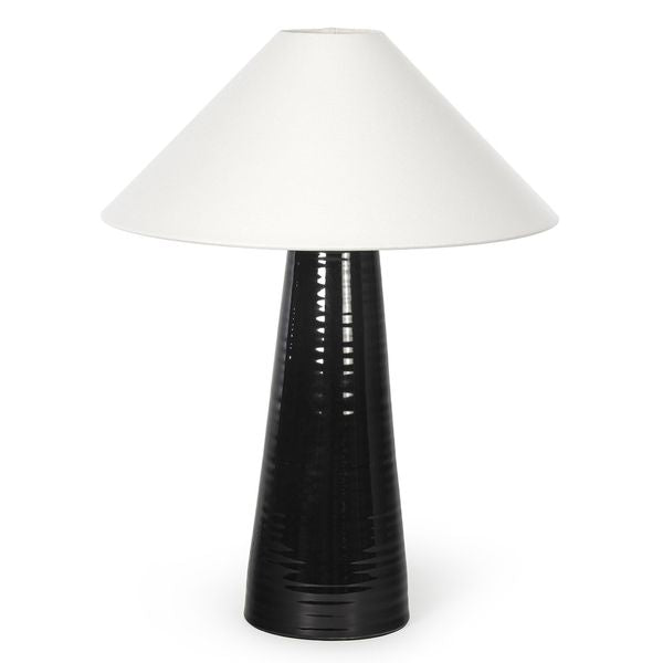 Lampe de table ceramique Koda, Noir