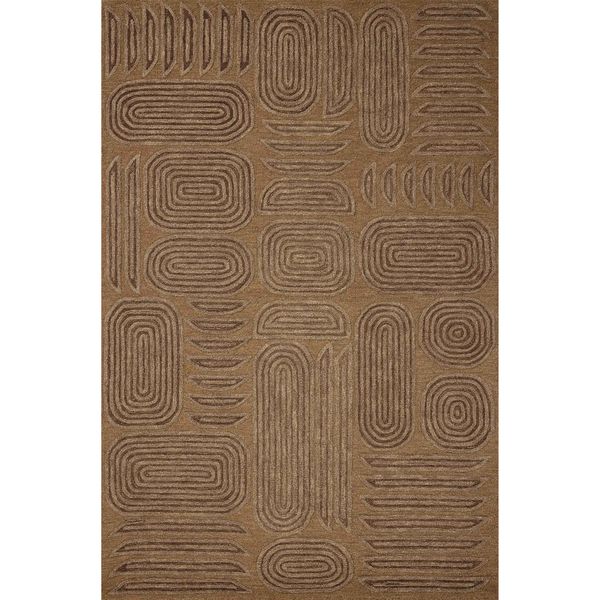 Tapis Madi MDX-03 Brigette Romanek ¡Á Loloi, Moka/Cacao