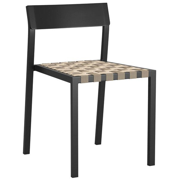 Chaise a manger Draco, Noir, Lot de 2