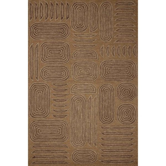 Tapis Madi MDX-03 Brigette Romanek ¡Á Loloi, Moka/Cacao
