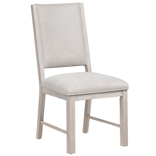 Chaise a manger Saule, Creme, Lot de 2