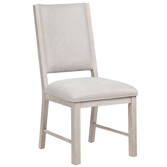Chaise a manger Saule, Creme, Lot de 2