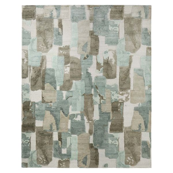 Tapis Kendall 8A59F Feizy, Marron/Vert
